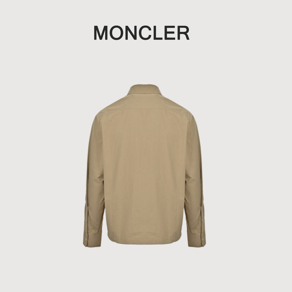 Moncler Sleeve Badge Utility Jacket in Khaki
