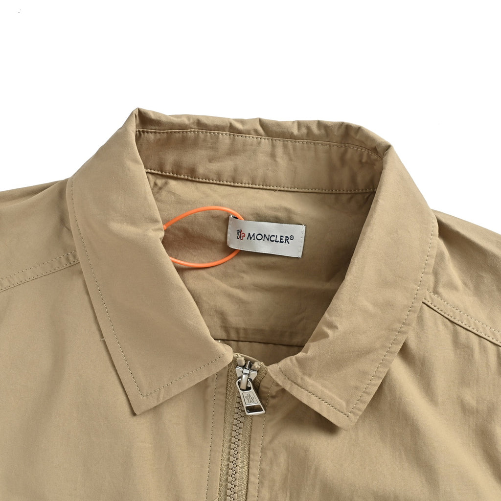 Moncler Sleeve Badge Utility Jacket in Khaki
