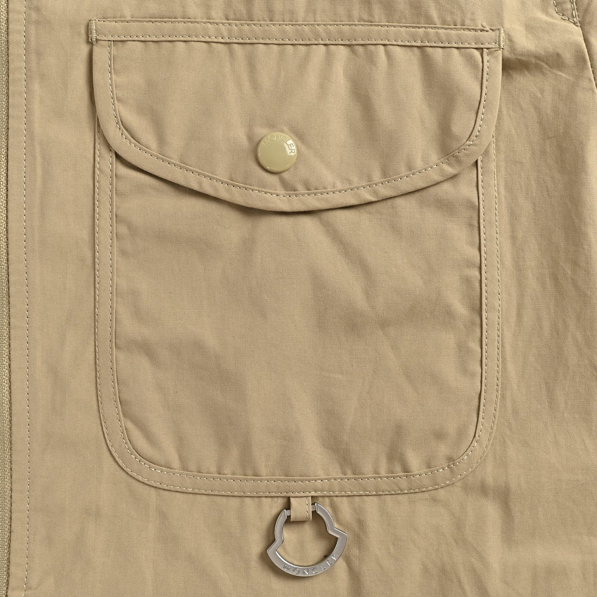 Moncler Sleeve Badge Utility Jacket in Khaki