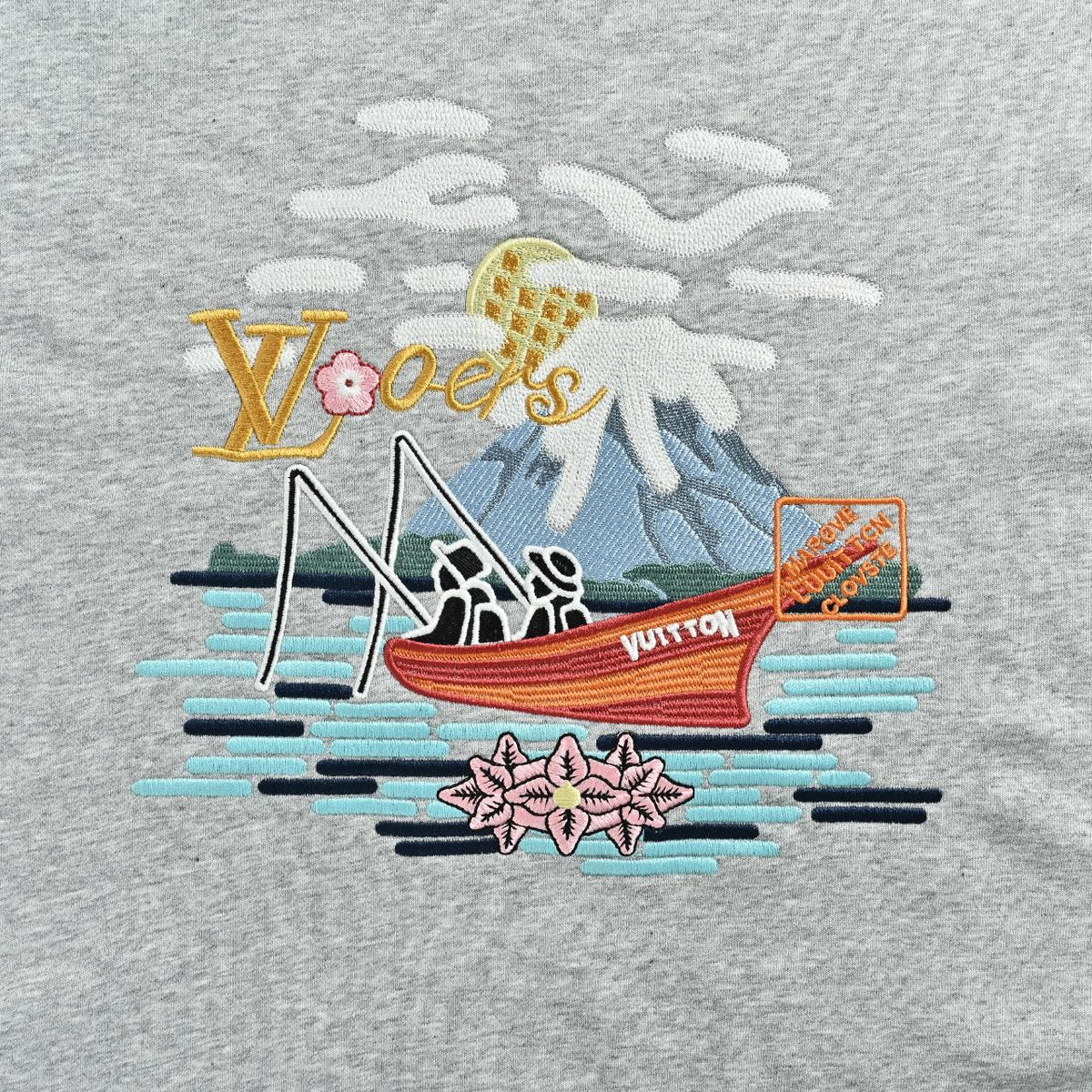 Louis Vuitton 26SS Fishing Boat Embroidered Crewneck Sweatshirt