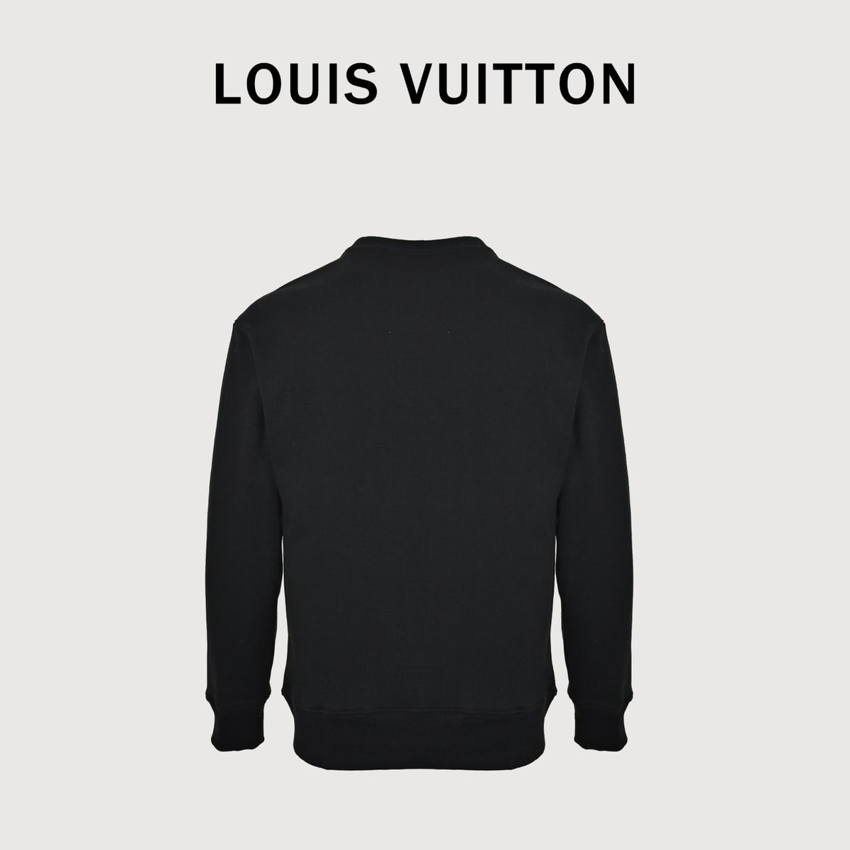 Louis Vuitton 26SS Fishing Boat Embroidered Crewneck Sweatshirt in Black
