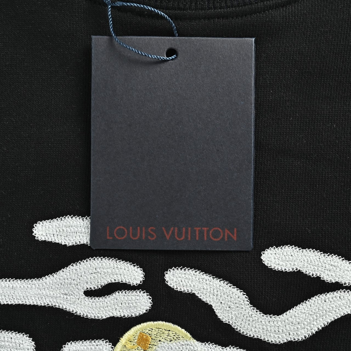 Louis Vuitton 26SS Fishing Boat Embroidered Crewneck Sweatshirt in Black