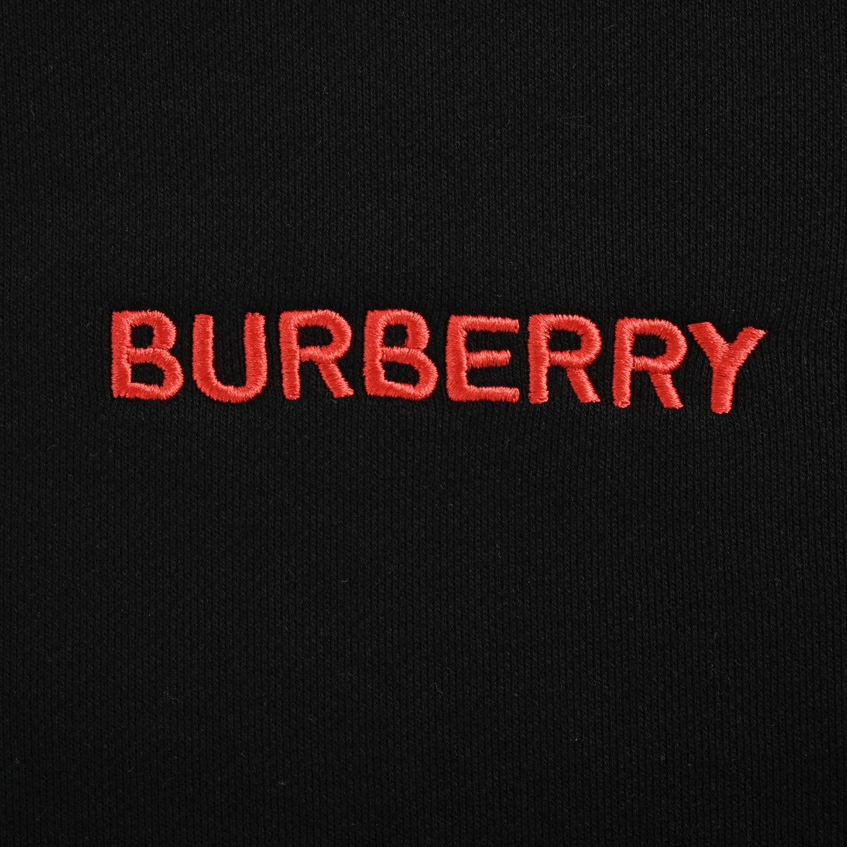 Burberry Check-Trim Cotton Crewneck Sweatshirt in Black