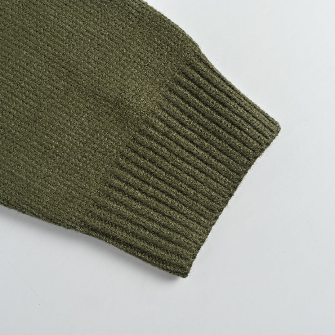 CELINE Triomphe and Terry-Embroidered Back Crewneck Sweater