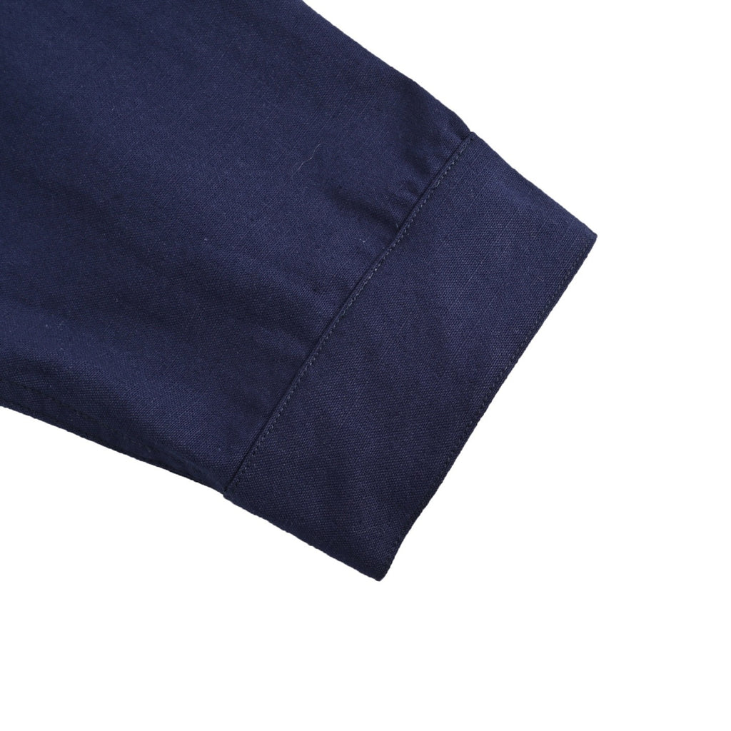 Dior 25FW Embroidered-Emblem Hooded Zip Jacket in Navy