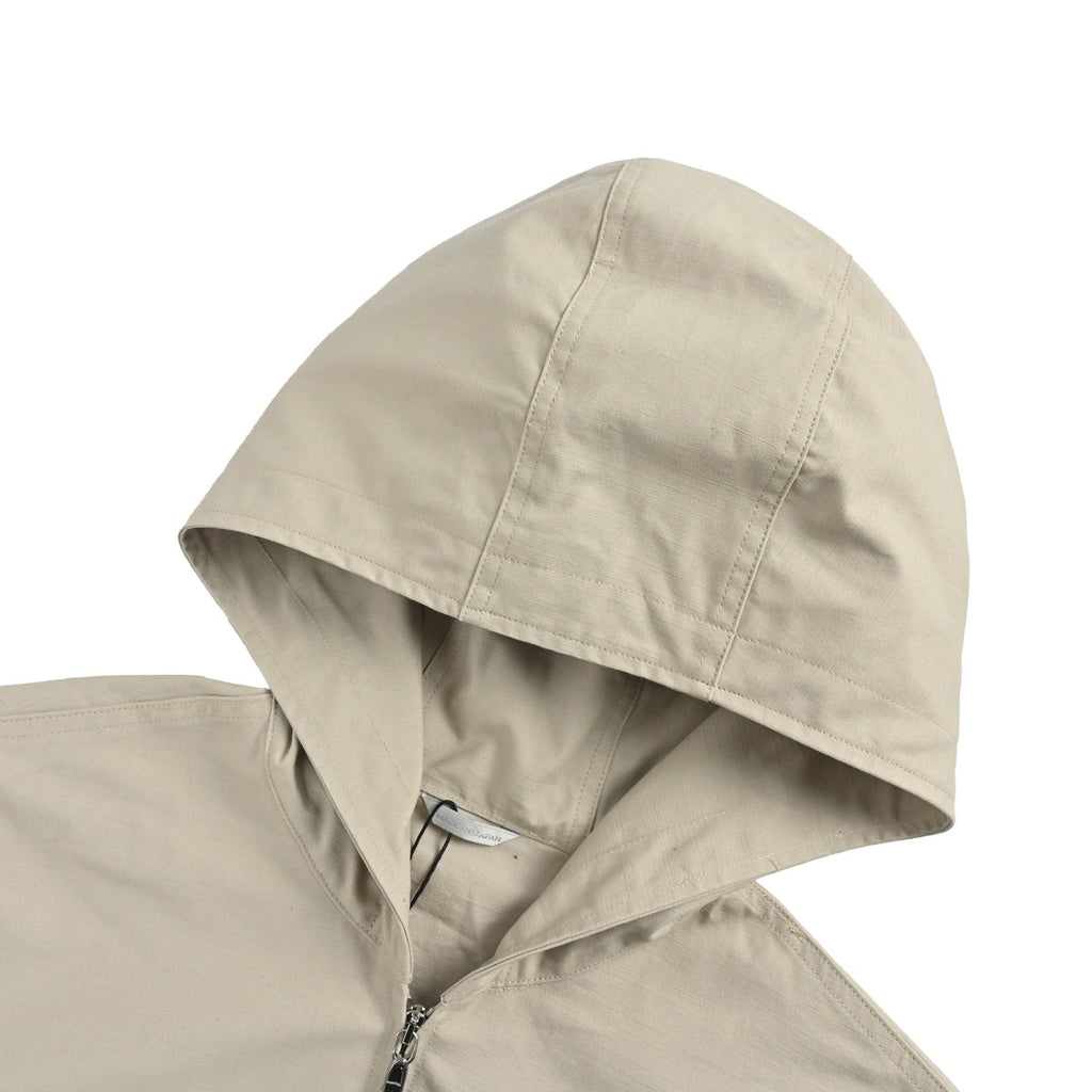 Dior 25FW Embroidered-Emblem Button-Front Shirt Jacket in Beige