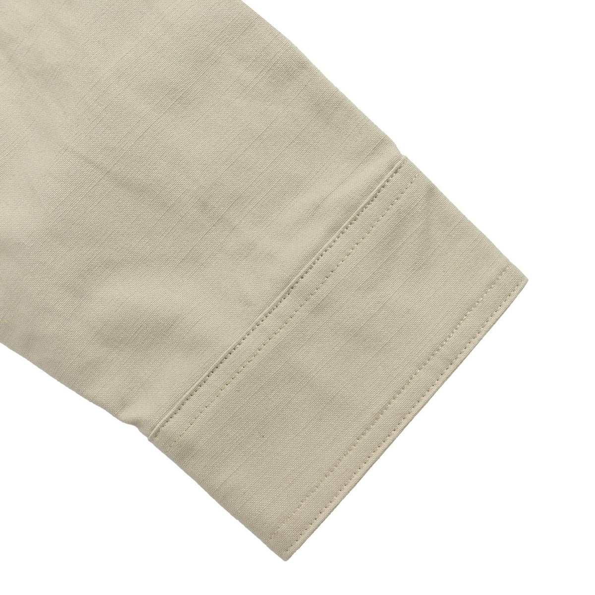 Dior 25FW Embroidered-Emblem Canvas Shirt Jacket in Beige