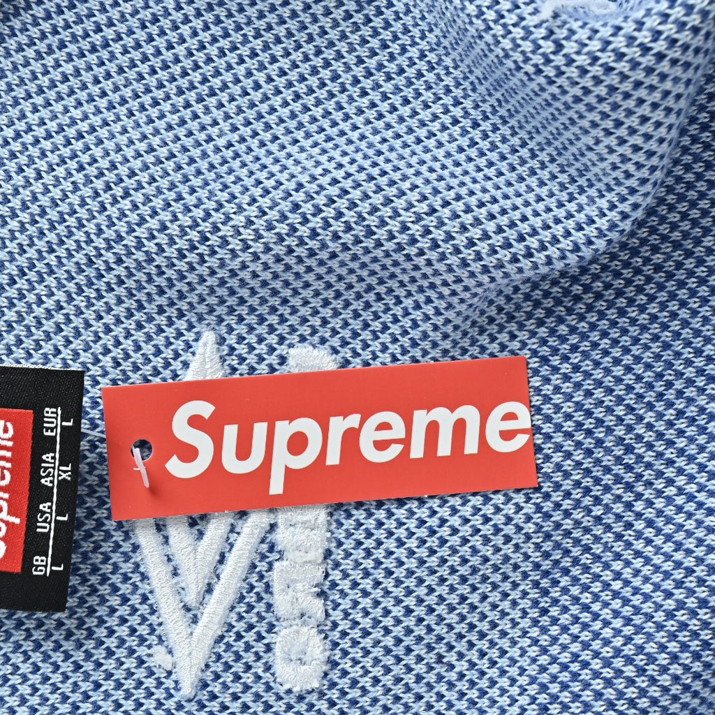 Supreme x Umbro 25FW No. 9 Zip-Up Knit Jacket in Light Blue