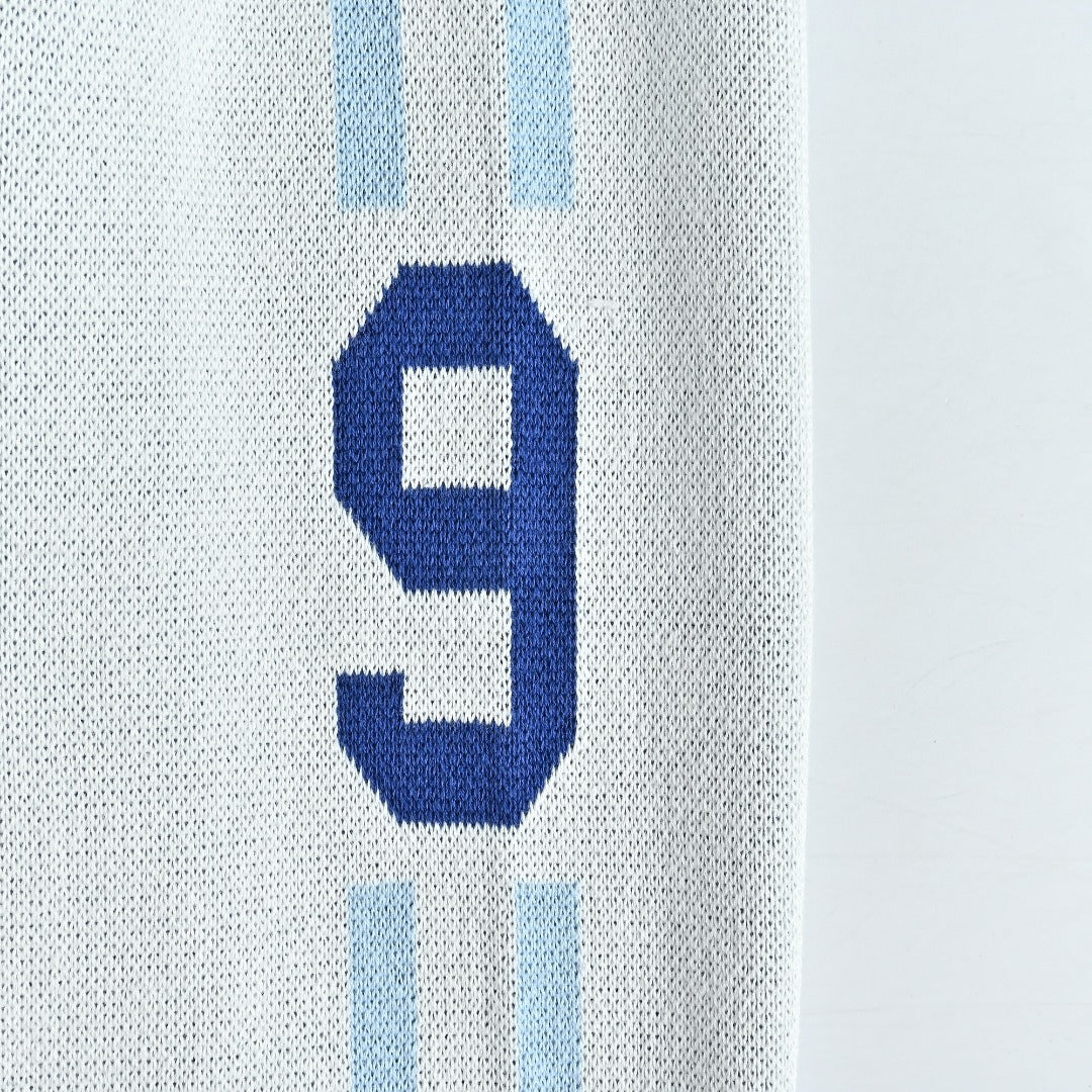 Supreme x Umbro 25FW No. 9 Zip-Up Knit Jacket in Light Blue