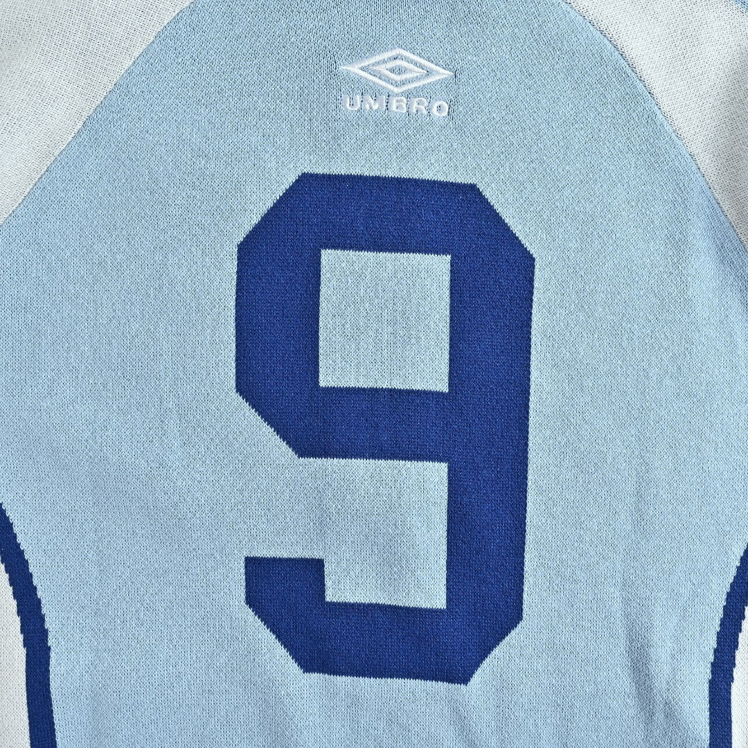 Supreme x Umbro 25FW No. 9 Zip-Up Knit Jacket in Light Blue