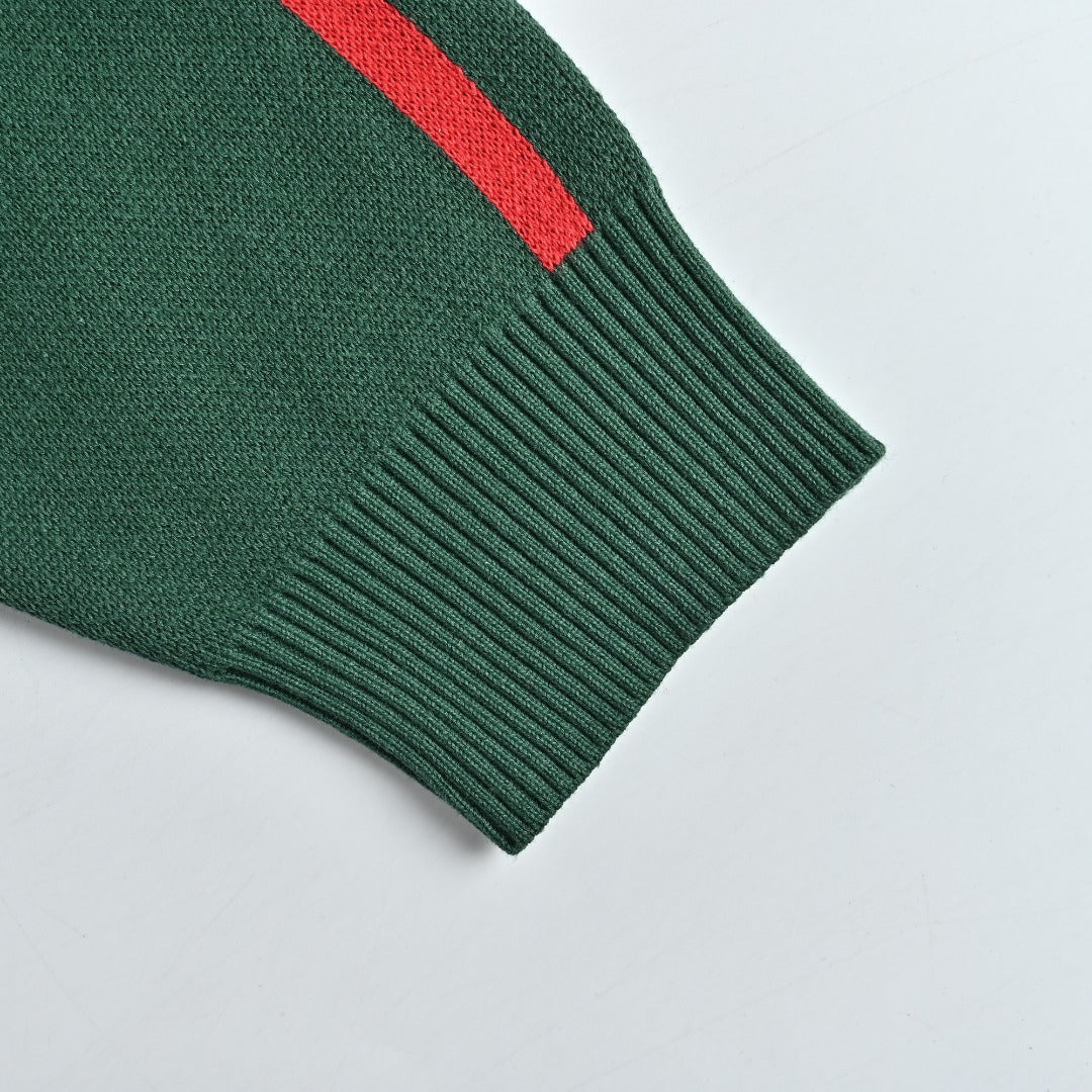 Supreme x Umbro 25FW No. 9 Zip-Up Knit Jacket in Red and Green