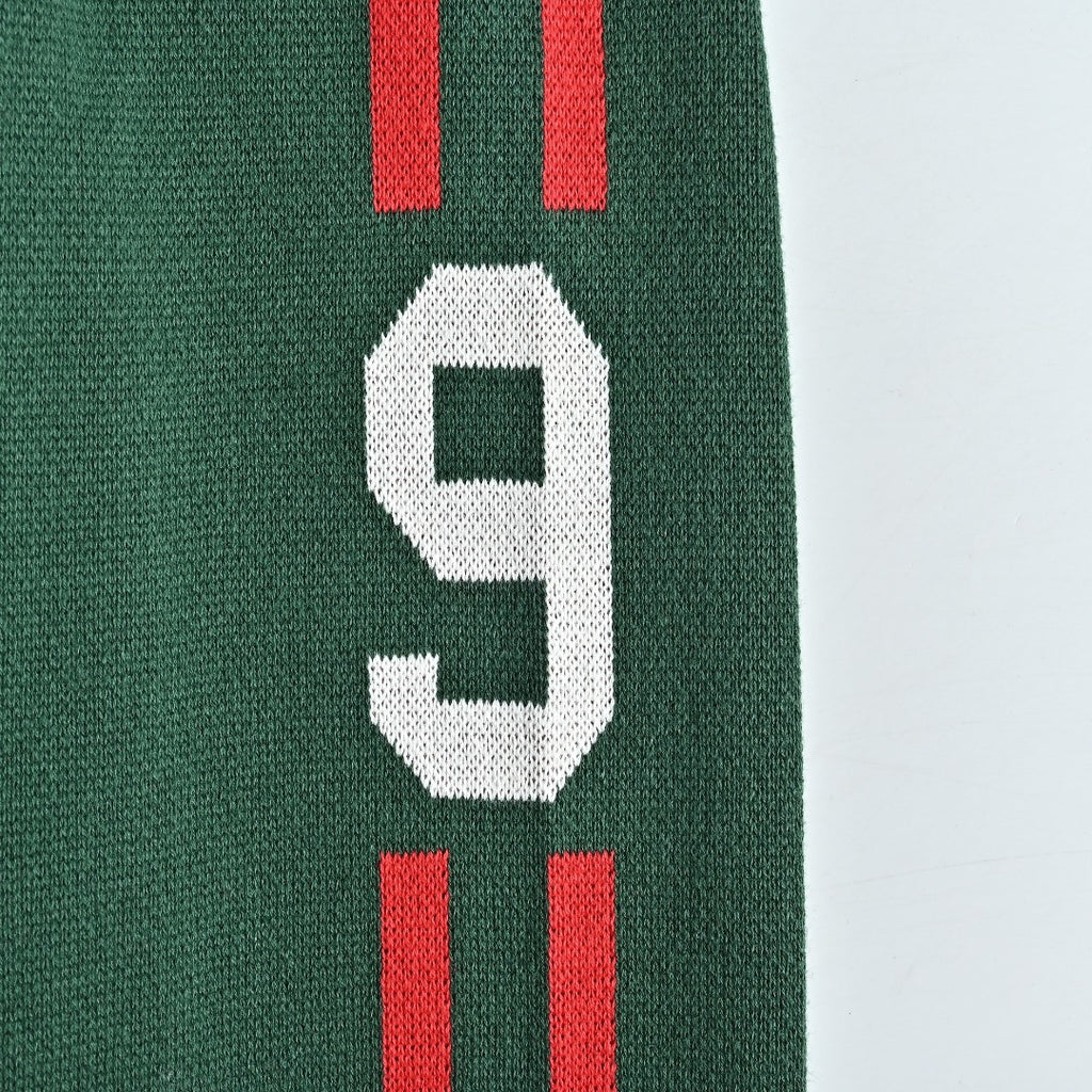 Supreme x Umbro 25FW No. 9 Zip-Up Knit Jacket in Red and Green