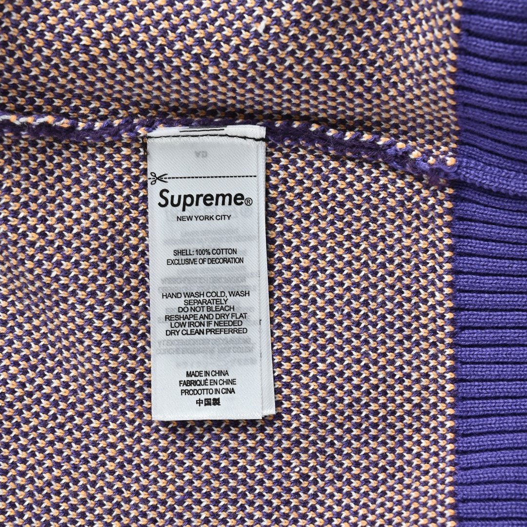 Supreme x Umbro 25FW No. 9 Zip-Up Knit Jacket in Purple