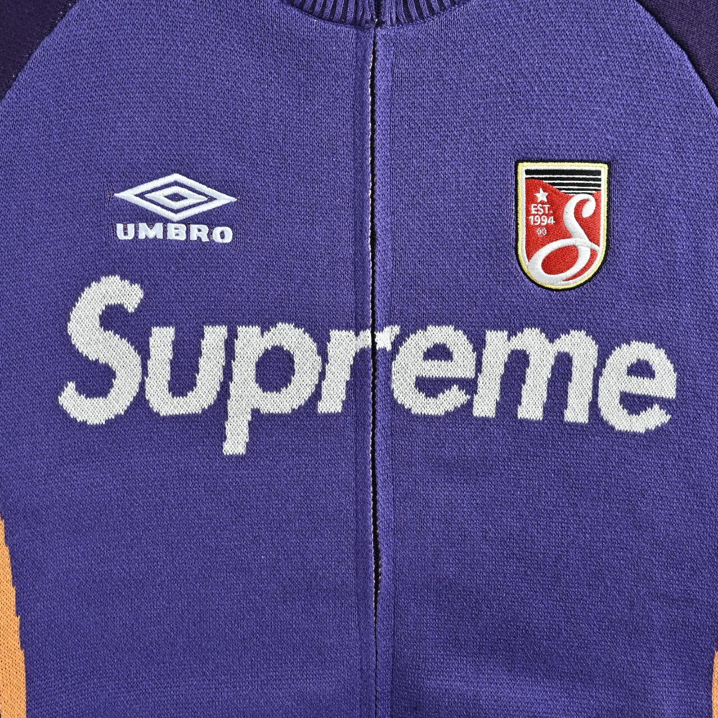 Supreme x Umbro 25FW No. 9 Zip-Up Knit Jacket in Purple