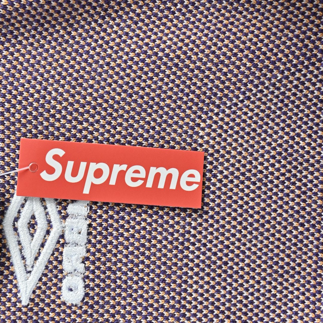 Supreme x Umbro 25FW No. 9 Zip-Up Knit Jacket in Purple