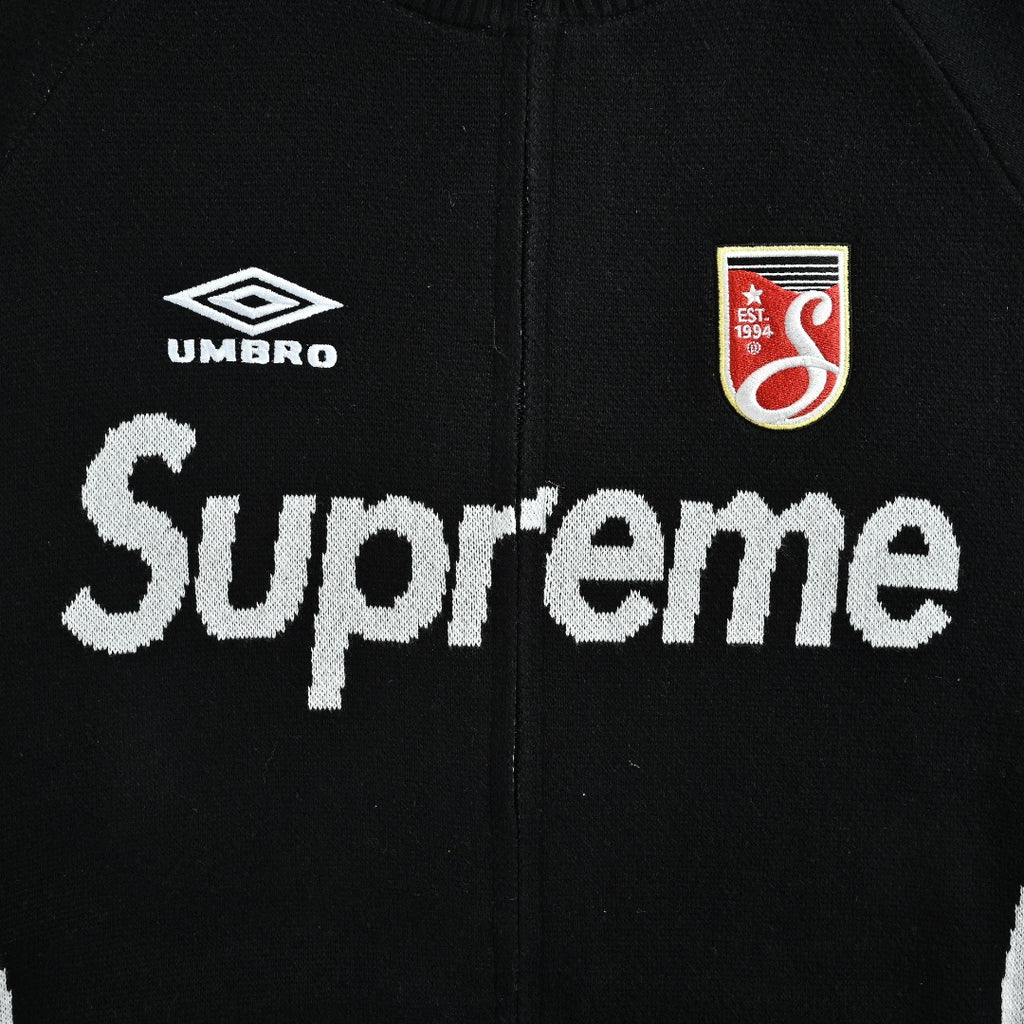 Supreme x Umbro 25FW No. 9 Zip-Up Knit Jacket in Black
