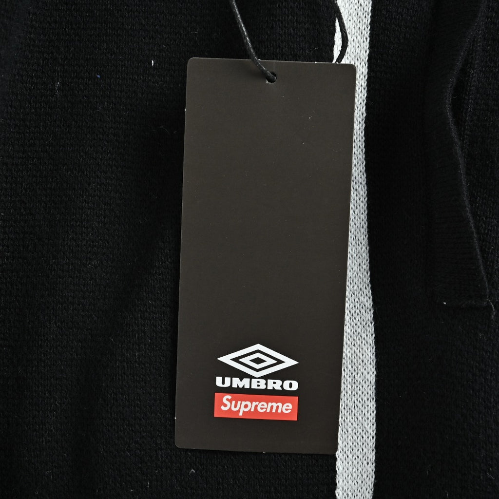 Supreme x Umbro 25FW No. 9 Zip-Up Knit Jacket in Black