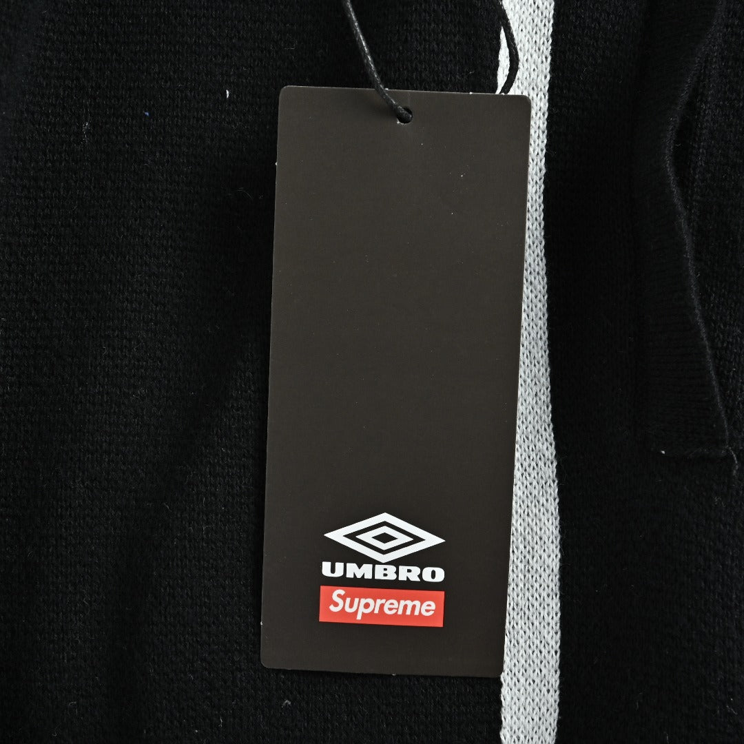Supreme x Umbro 25FW No. 9 Zip-Up Knit Jacket in Black